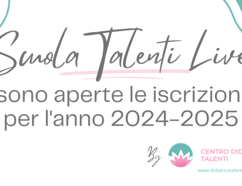 Scuola online Talenti Live: sono aperte le iscrizioni per l’anno 2024-2025